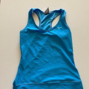 Bright blue Nike workout shirt